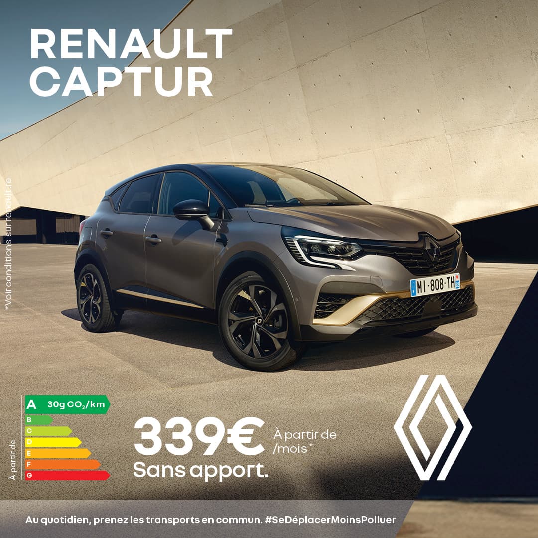 Renault Captur- offre de mai
