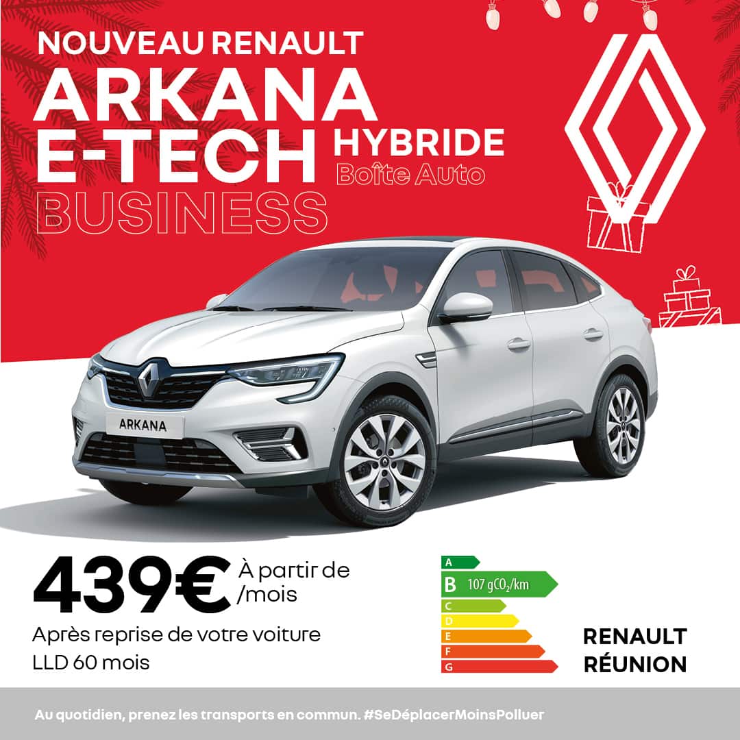 Renault Arkana - E-Tech Hybride - Business - Offres decembre