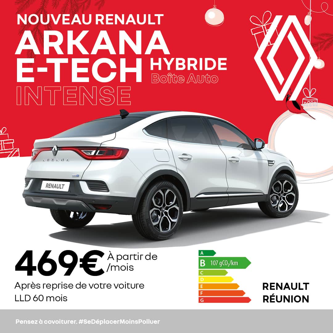 Renault Arkana - E-Tech Hybride - Intense - Offres decembre